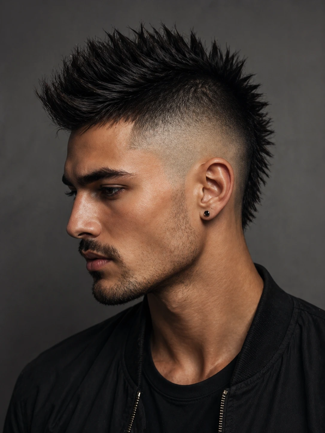 men's faded mohawk haircut